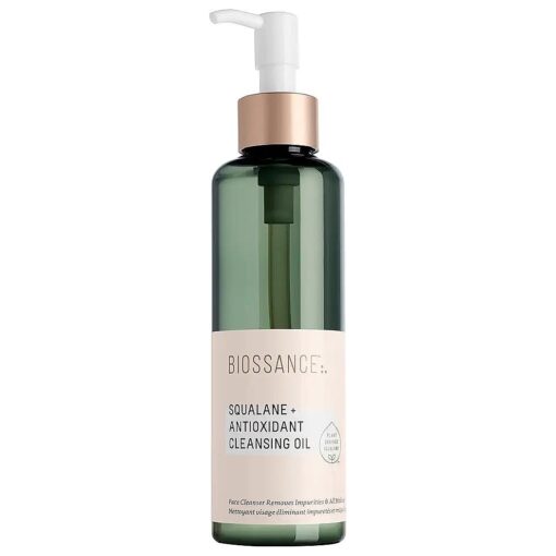 Biossance Squalane + Antioxidant Cleansing Oil, Lightweight Facial Oil Cleans Deep into Pores, Removes Makeup and Hydrates Skin, For all Skin Types ( 6.7 ounces )