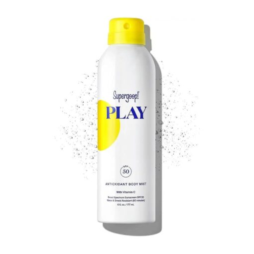 PLAY Antioxidant Body Mist w/ Vitamin C, 6 fl oz - SPF 50 PA++++ Broad Spectrum Sunscreen - Body Spray for Sensitive Skin - Clean Ingredients - Great for Active Days