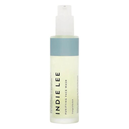 Indie Lee Purifying Face Wash - Hydrating Facial Cleanser + Makeup Remover - With Orange, Lavender, Burdock + Jasmine - Foam Face Wash for All Skin Types ( 125ml )