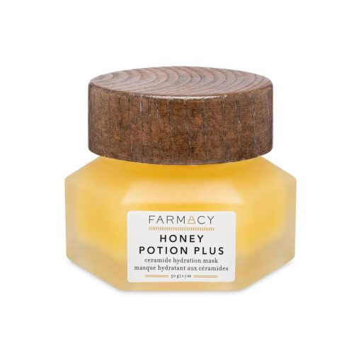 Farmacy Honey Potion Plus Facial Mask with Ceramides & Panthenol - Antioxidant Rich Hydrating Face Mask - Moisturizing Skin Care Facial Mask 50G