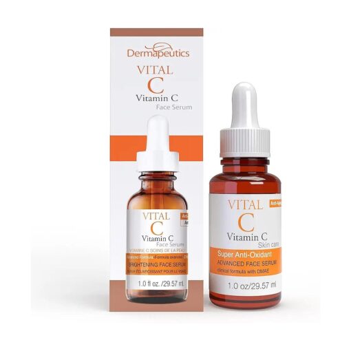 Vital-C Vitamin C Serum for Face, 1 oz | Anti-Aging & Anti Wrinkle | Light Moisturizer | Skin Firming | Boosts Collagen | Antioxidant Rich