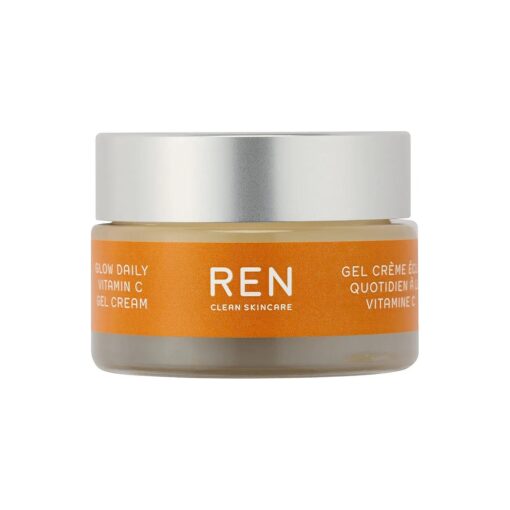 REN Clean Skincare Glow Daily Vitamin - C Gel Cream Antioxidant Face Moisturizer with Cruelty Free & Vegan