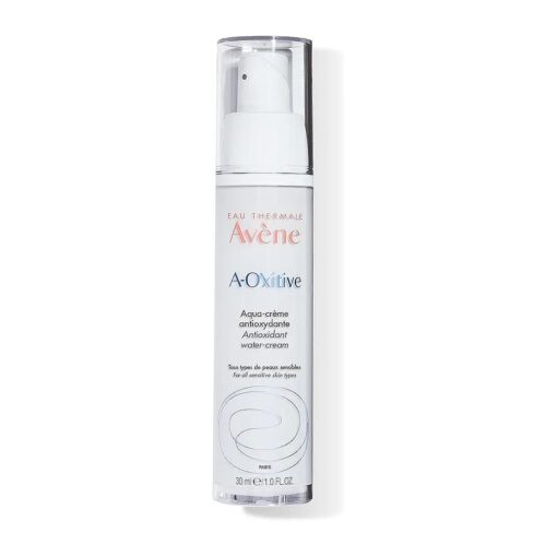 Eau Thermale Avene A-Oxitive Antioxidant Water Cream, Vitamin C & E, Hyaluronic Acid, Free Radical Protection, 1 oz .