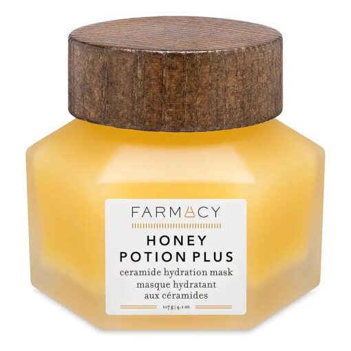 Farmacy Honey Potion Plus Facial Mask with Ceramides & Panthenol - Antioxidant Rich Hydrating Face Mask - Moisturizing Skin Care Facial Mask 117G