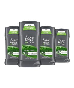 Dove Men + Care Antiperspirant Deodorant, 72hr Sweat & Odor Protection, Vitamin E, Triple Moisturizer, 4 Pack