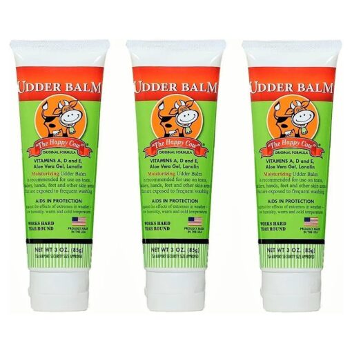 Happy Cow Moisturizing Udder Balm 3 oz, ( 3 )