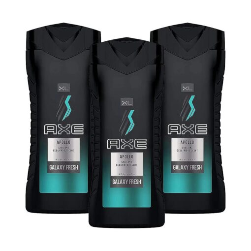 Axe Body Wash for Men, Apollo, 400 ml / 13.5 fl oz, 3-Pack