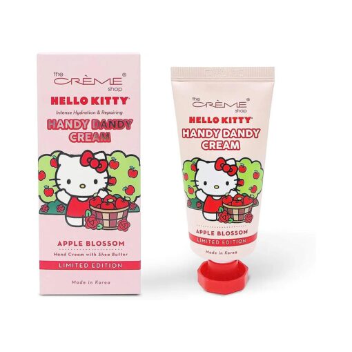 The Creme Shop Korean Cute Scented Pocket Portable Soothing Advanced Must-Have on-the-go - The Creme Shop x Sanrio Hello Kitty Handy Dandy Cream ( Apple Blossom )