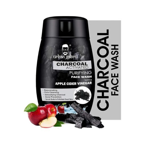 urbangabru Charcoal Face Wash with Apple Cider Vinegar for Pimple/Acne control and clear Glowing Skin