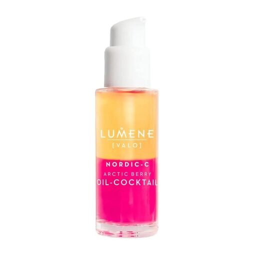 Lumene Nordic-C [ Valo ] Arctic Berry Face Oil - Antioxidant-Rich, Hydrating Serum with Vitamin C, Vitamin E & Hyaluronic Acid - Replenishes and Plumps Dry Skin - Vegan Skin Care ( 30 ml )