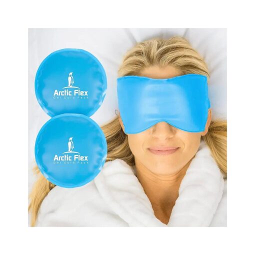 Arctic Flex Cold Eye Mask - Gel Ice Pack For Cool Sleeping, Dry Night Treatment - Reusable Hot Spa Therapy For Sleep, Skin Puffiness, Migraine