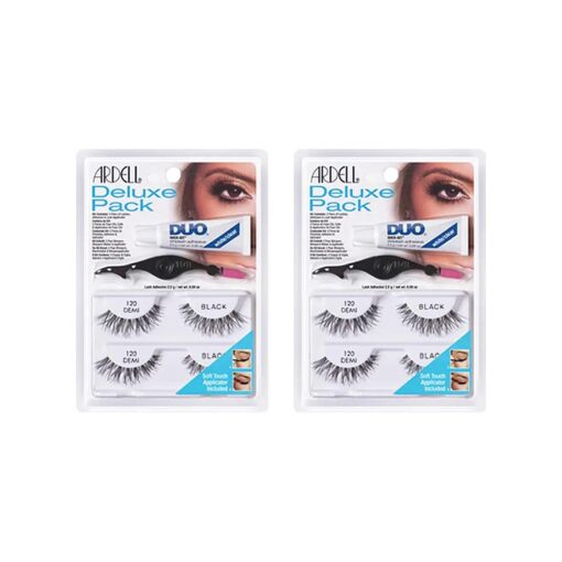 Ardell Deluxe Pack False Eyelashes # 120 Demi, 2 Pairs x 2 Packs