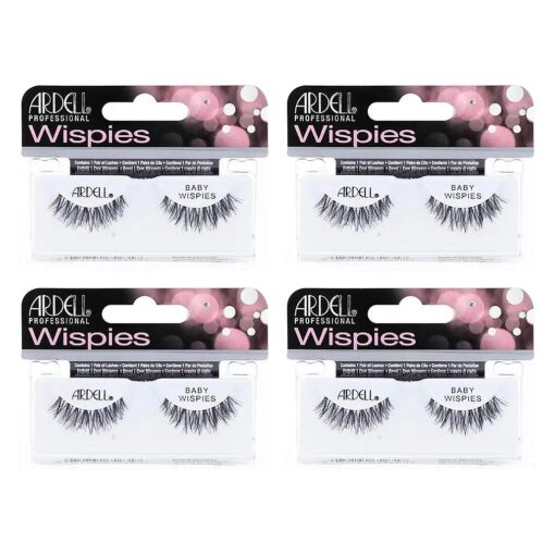 Ardell False Eyelashes Baby Wispies Black ( 4 Pack )