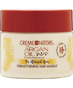 Creme of Nature Argan Oil Strengthening Hair Masque, Argan Oil of Morocco, Helps Restore Dry Damaged Curls, 11.5 Fl Oz