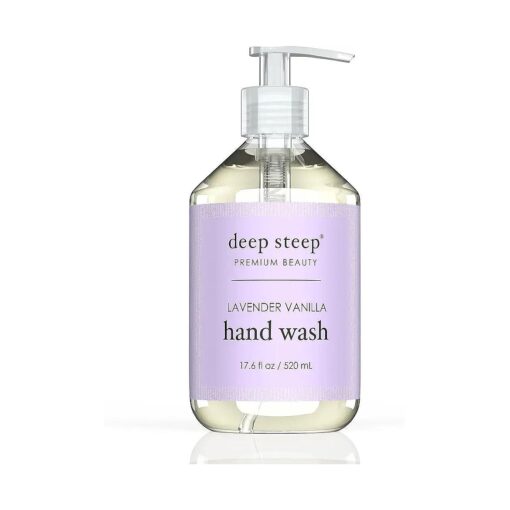 Deep Steep Argan Oil Liquid Hand Wash, Lavender Vanilla, 17.6 Fluid Ounce