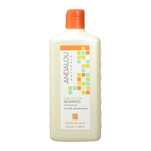 Andalou Naturals Argan Oil & Shea Moisture Rich Shampoo, Orange, 11.5 Ounce