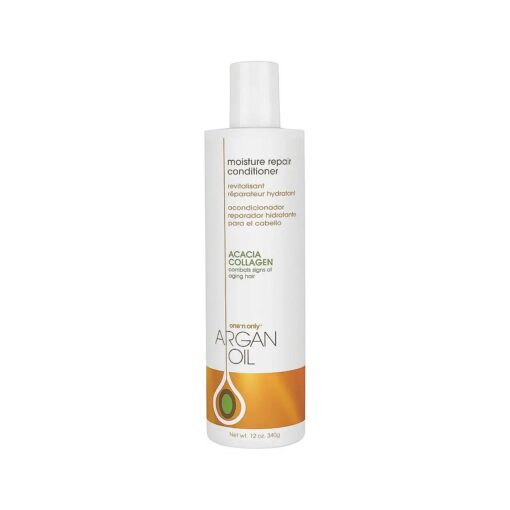 One 'n Only Argan Oil Moisture Repair Conditioner, Helps Detangle and Smooth Damaged Hair Cuticle to Improve Structure, Improves Shine and Manageability, 12 Fl, Oz