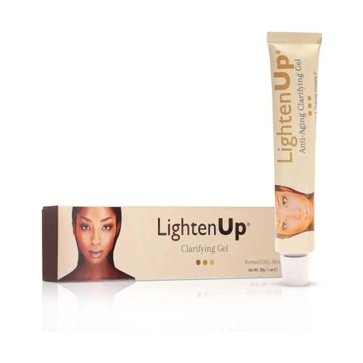 LightenUp Anti-Aging Skin Brightening Gel - 1 Fl oz / 30ml | Anti-Aging Cream, with Alpha Arbutin, Argan Oil, Vitamin C