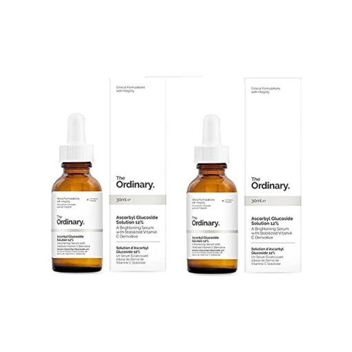 The Ordinary Ascorbyl Glucoside Solution 12 % ( 30ml- 1Floz ) ( Pack of 2 )