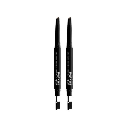 NYX PROFESSIONAL MAKEUP Fill & Fluff Eyebrow Pomade Pencil - Ash Brown ( Pack Of 2 )