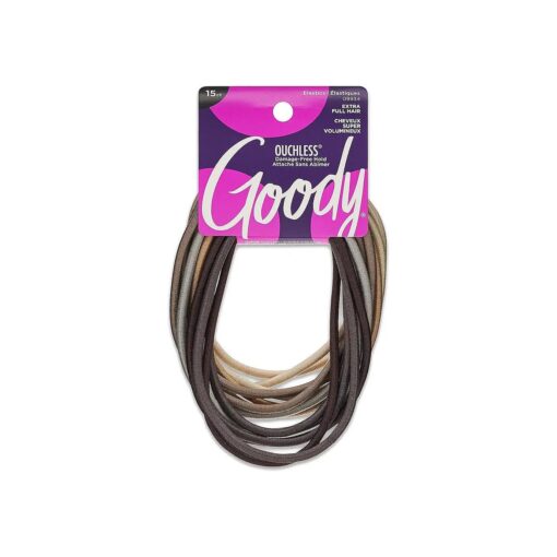 Goody Ouchless Extra Long Elastic Hair Ties, Assorted Primal Neutral Colors ( Pack of 3 )