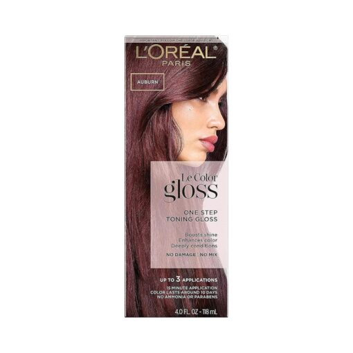 L'Oreal Paris Le Color One Step Toning Hair Gloss, Auburn, 4 Ounce