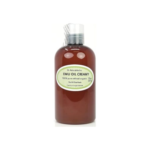 Dr Adorable - 8 oz - Creamy Emu Oil - 100 % Pure Natural Organic