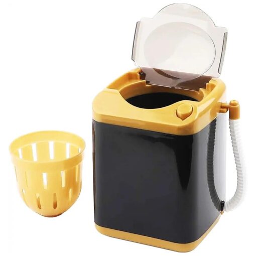 Framendino, Black Makeup Brush Sponge Washing Machine Comes with Bucket Automatic Drying Makeup Brush Sponge Puff