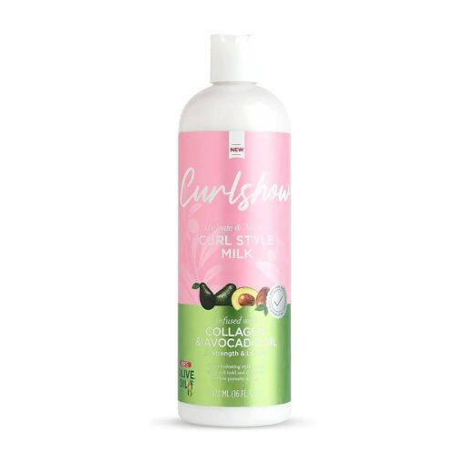 ORS Olive Oil Curlshow Curl Style Milk Infused with Collagen & Avocado Oil for Strength & Length ( 16.0 oz )