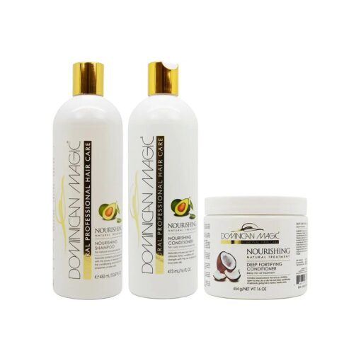 Dominican Magic Nourishing Shampoo & Conditioner & Deep Fortifying Conditioner-Set