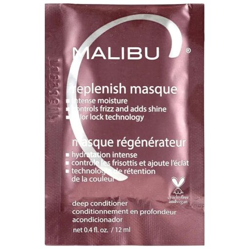 Malibu C Replenish Hair Masque - Ultra Hydrating Deep Conditioner for Hair Repair - Reparative Formula with Avocado Oil for All Hair Types