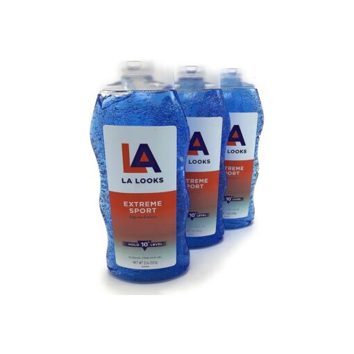 L.A. LOOKS SPORT XTRME HLD GEL 20 OZ ( Pack of 3 )