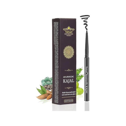 TATSAT-100 % Natural Ayurvedic herbal kajal Pencil eyeliner made from Thriphala SOOT