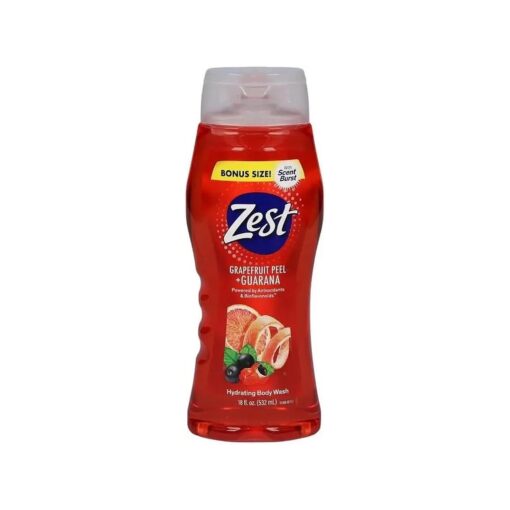 ZEST GRAPEFRUIT PEEL BODY WASH 16.5OZ