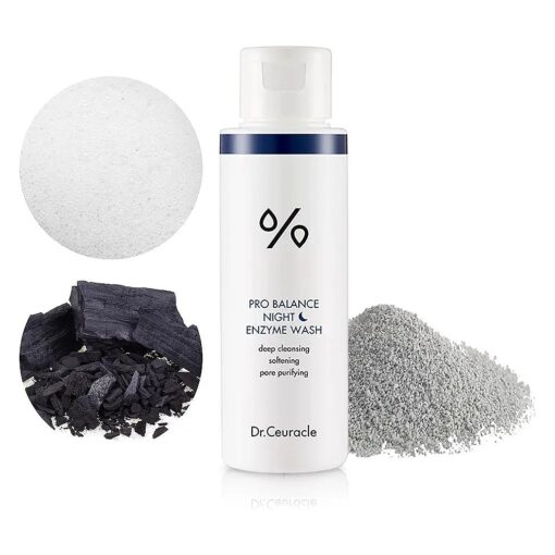 Dr.Ceuracle Pro Balance Night Enzyme Wash | Maltose, Corn Starch Powder Cleanser Removing Sebum | Exfoliating, pH Balancing Care, Hydration | Healthy Probiotics | Korean Daily Cleansing