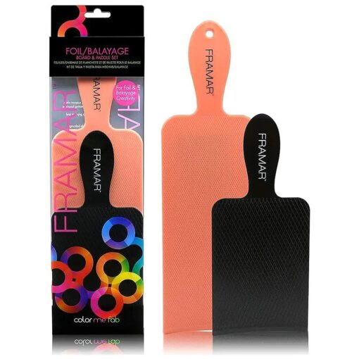 Framar Foil/Balayage Board and Paddle Set for Hair Bleach, Hair Dye - Long board and short board - Coloring Set - 2 Pack