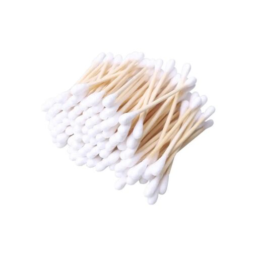 Cotton Swabs, 1200 Count Bamboo Sticks Cotton Swabs Cotton Buds with Wooden Handles For Ears Makeup or Nails Personal Care