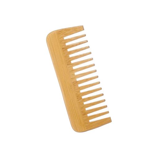 Wide-Tooth Comb bamboo, Large Hair Detangling Comb Wide Tooth Comb, No Handle Detangler Comb Styling Shampoo Comb, Quality Wooden Curls Comb, Wooden Hair Comb Wide Tooth Wood Anti Static for Long Hair