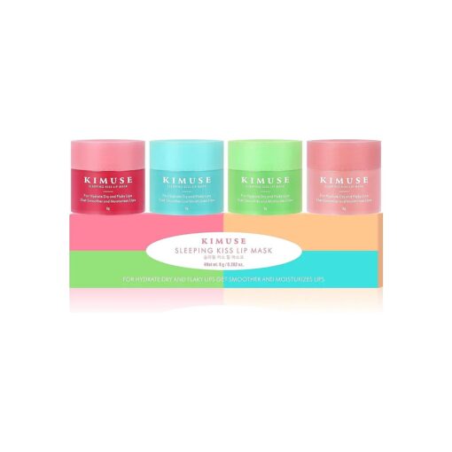 KIMUSE Lip Sleeping Mask Set - Overnight Treatment Lip Care Products | Moisturize & Nourish, Cracked Dry Lips, Intense Hydration with Shea Butter ( SET )