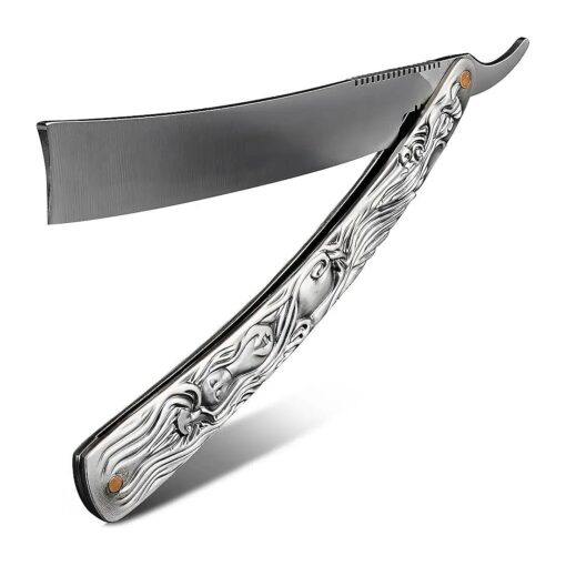 Straight Edge Razors for Men Grooming - 11.5" Barber Straight Edge Razor for Hair Barber Supplies for Men Professional Straight Edge - Pocket Barber Straight Razor for Hair Cutting Barber Tools