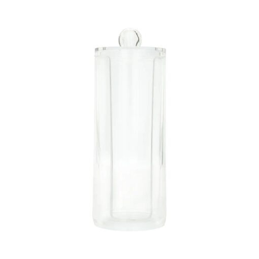 Danielle Creations Cylinder Acrylic Cotton Pad Dispenser