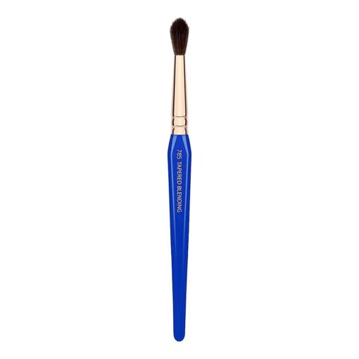 Bdellium Tools Professional Makeup Brush - Golden Triangle Series 785 Tapered Blending - With All Vegan and Soft Synthetic Fibers, For Applying Shadow ( Blue, 1pc )