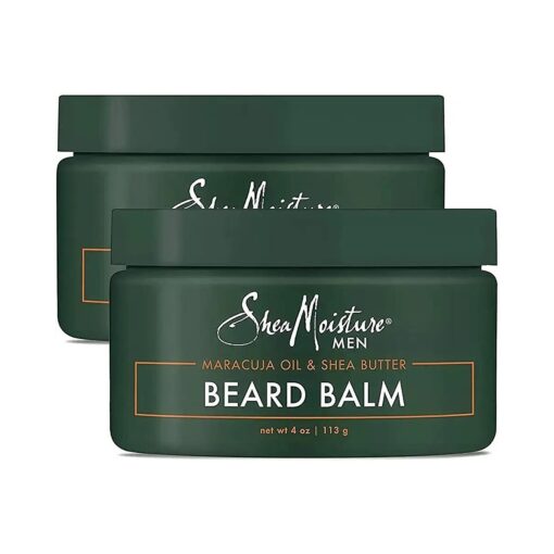 SheaMoisture Mens Skin Care, Beard Balm with Natural Ingredients, Shea Butter and Maracuja Oil to Shape, Smooth & Define Flawless Beard & Facial Hair ( 2 Pack - 4 Oz Ea )