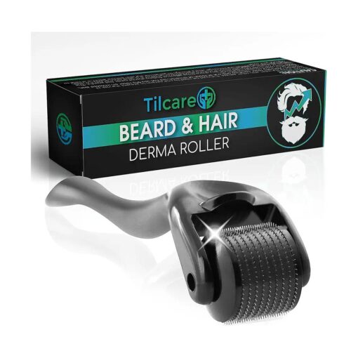 Beard and Hair Derma Roller ( 1Pack ) by Tilcare - Sterile Titanium Derma Roller 0.25mm