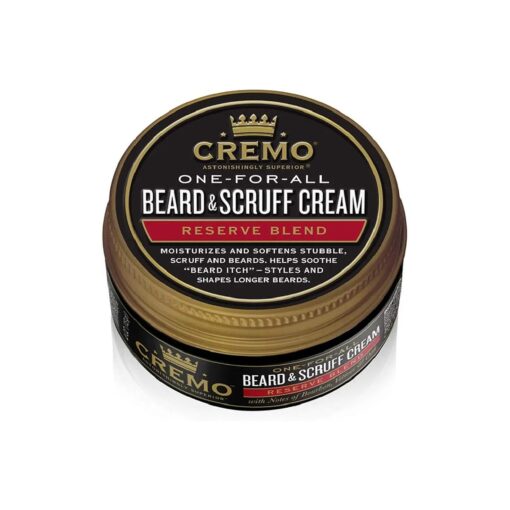 Cremo Beard & Scruff Cream, Distiller 's Blend ( Reserve Collection ), 4 oz - Soothe Beard Itch, Condition and Offer Light-Hold Styling for Stubble and Scruff ( Product Packaging May Vary ) 0 fluid ounces