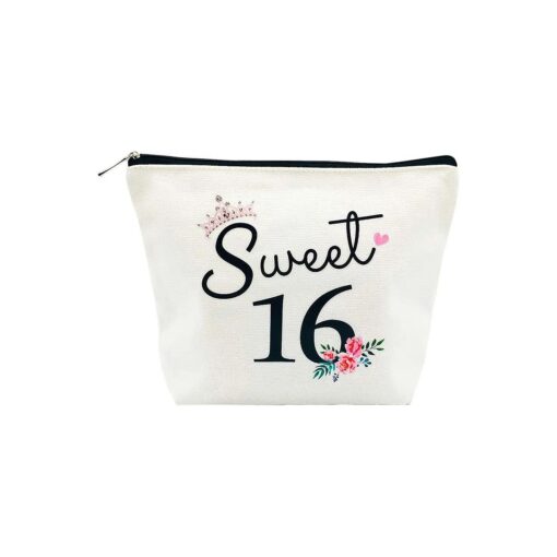 Sweet 16 Gifts for Girls 16th Birthday Gifts Ideas 16 Year Old Girls Sweet Sixteen Gifts for Teen Girls Cute Makeup Bag