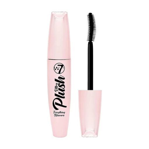 W7 | Ultra Plush Mascara | Long-Lasting, Smudge-Proof and Water-Resistant Formula | Black Mascara With Curved Shaped Brush For Definition And Length | Cruelty Free Eye Makeup For Women