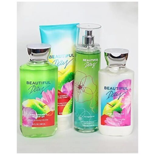 Bath and Body Works Beautiful Day Gift Set of Shower Gel, Lotion, Mist and Body Cream by N/A