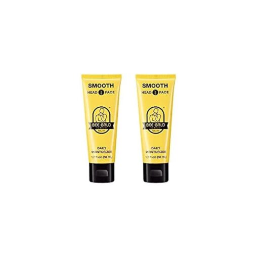 Bee Bald 2-Pack SMOOTH Daily Moisturizer tones, hydrates, moisturizes & smooths away fine lines, wrinkles & dry patches ; helps control oil & shine to feel cool, fresh and comfortable, 1.7 Fl Oz, Each