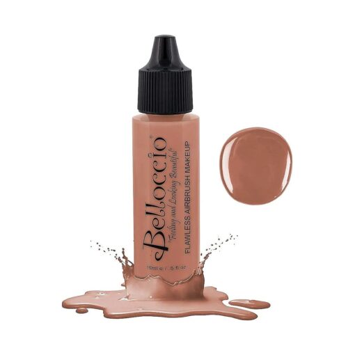 Half Ounce Bottle of Peachy Keen Blush ( # BB101 ) Belloccio 's Professional Flawless Airbrush Makeup ( Warm your cheeks with peach )